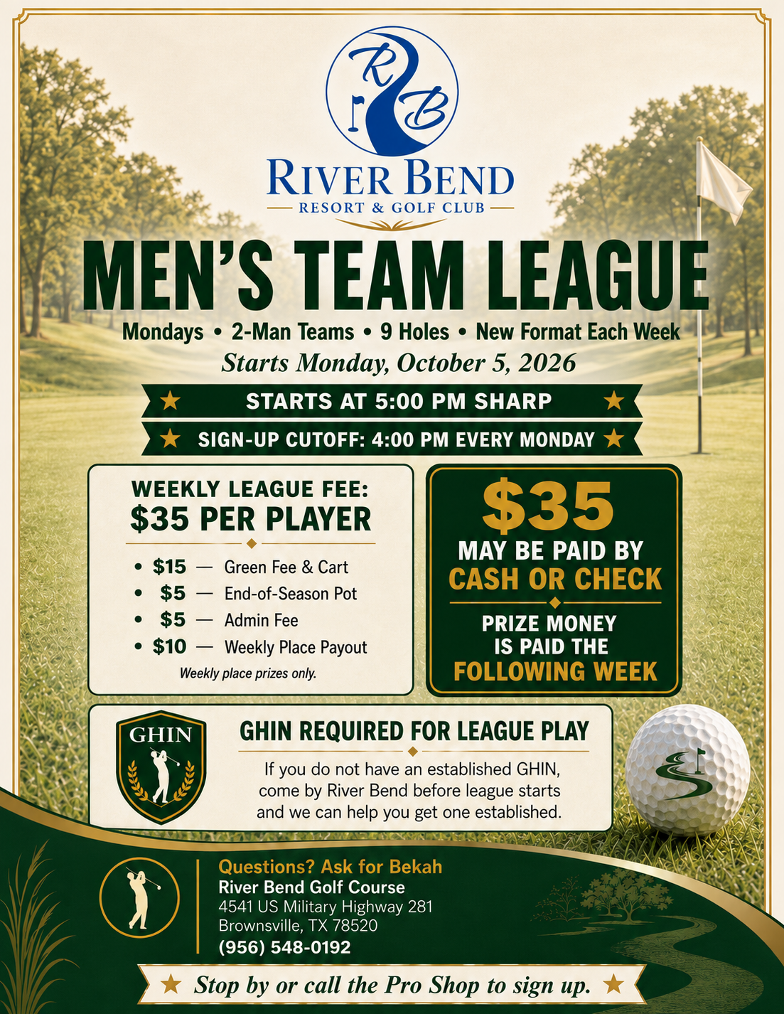 men's league 2026